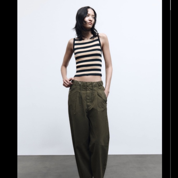 ZIPPERED RELAXED PANTS - Picture 2 of 7